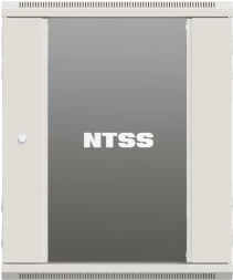 Шкаф коммутационный NTSS Премиум (NTSS-W15U6045GS-2) настенный 15U 600x450мм пер.дв.стекл 60кг серый 365мм 27кг 220град. 770мм IP20 сталь