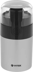 Кофемолка Vitek VT-1540 SR 120Вт сист.помол.:ротац.нож вместим.:40гр серебристый