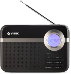 Радиоприемник настольный Vitek VT-3592 черный