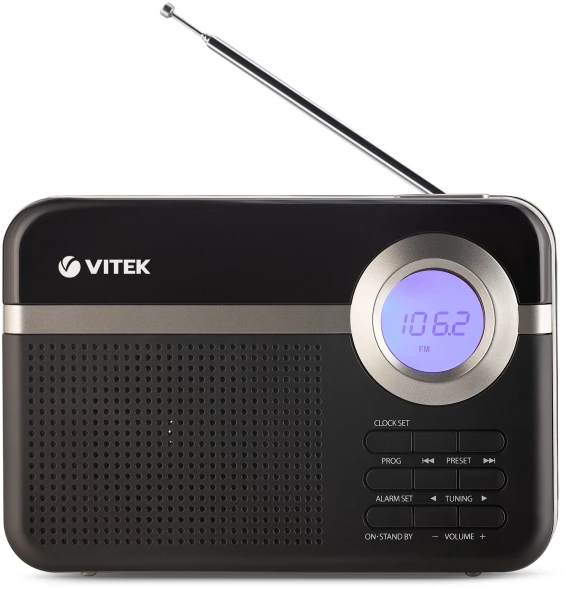 Радиоприемник настольный Vitek VT-3592 черный