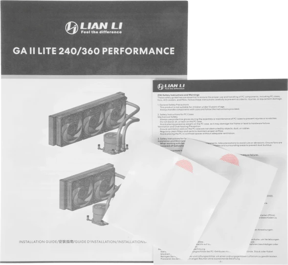 Система водяного охлаждения Lian-Li Galahad II Lite 360P ARGB Soc-AM5/AM4/1700/1851 черный29.8dB Al+Cu Ret (G89.GA2L36PB.R0)