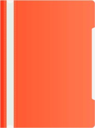 Папка-скоросшиватель Бюрократ -PS20RED A4 прозрач.верх.лист пластик красный 0.12/0.16