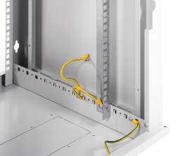 Шкаф коммутационный ЦМО ШРН-Эконом (ШРН-Э-9.350.1) настенный 9U 600x350мм пер.дв.стал.лист 85кг серый 300мм 13.5кг 180град. 476мм IP20 металл
