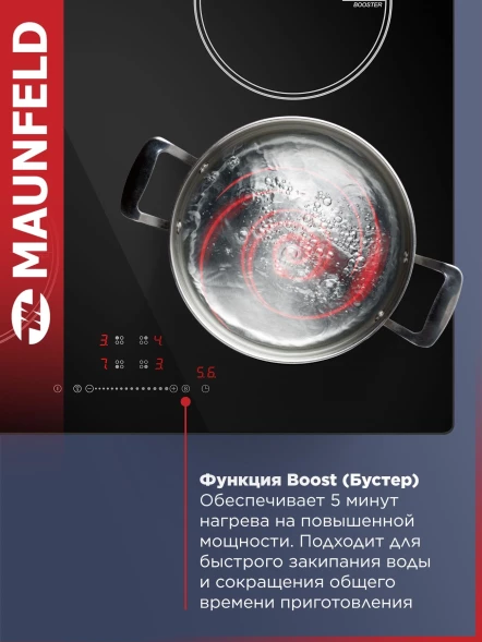 Индукционная варочная поверхность Maunfeld CVI594STBK черный