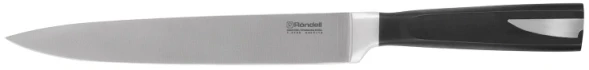Нож кухонный Rondell Cascara RD-686 стальной разделочный лезв.200мм прямая заточка черный блистер