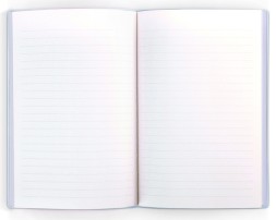 Блокнот Deli EN140LBLUE A5 210х143мм искусст. кожа 96л линейка мягкая обложка голубой