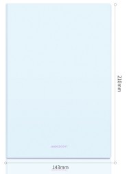 Блокнот Deli EN140LBLUE A5 210х143мм искусст. кожа 96л линейка мягкая обложка голубой