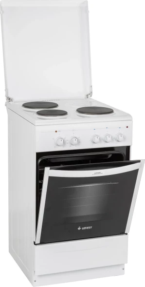 Плита Электрическая Gefest ЭП Н Д 5140 белый эмаль (металлическая крышка)