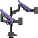 Кронштейн для мониторов Ultramounts UM742BP черный/фиолетовый 24&amp;quot;-57&amp;quot; макс.27кг крепление к столешнице поворот и наклон