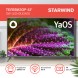 Телевизор LED Starwind 43&amp;quot; SW-LED43UG400 Яндекс.ТВ стальной 4K Ultra HD 60Hz DVB-T DVB-T2 DVB-C DVB-S DVB-S2 USB WiFi Smart TV