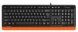 Клавиатура A4Tech Fstyler FKS10 черный/оранжевый USB