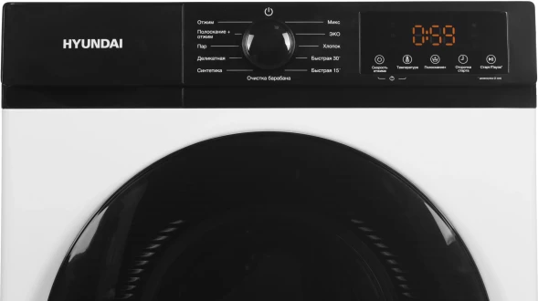 Стиральная машина Hyundai WME7215 класс: A загр.фронтальная макс.:7кг белый инвертер