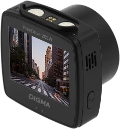 Видеорегистратор Digma FreeDrive 203W черный 2Mpix 1080x1920 1080p 120гр. MSTAR 8336