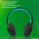 Гарнитура накладные Digma BT-15 черный/голубой беспроводные bluetooth оголовье (BT-15BLB)