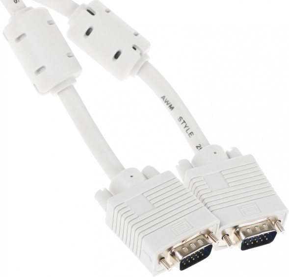 Кабель Buro CAB016S-10M VGA (m) VGA (m) 10м феррит.кольца серый