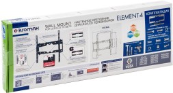 Кронштейн для телевизора Kromax ELEMENT-4 черный 22&amp;quot;-65&amp;quot; макс.50кг настенный наклон