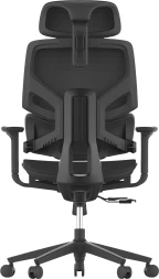 Кресло Cactus CS-CHR-MC01-BK черный сет./эко.кожа с подголов. крестов. пластик