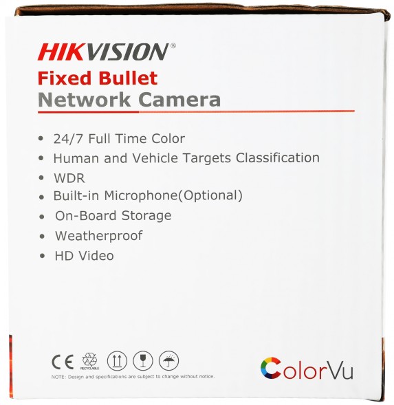 Камера видеонаблюдения IP Hikvision DS-2CD2047G2-LU(C)(4MM) 4-4мм цв. корп.:белый