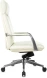 Кресло руководителя Бюрократ _Vega белый кожа с подголов. крестов. алюминий