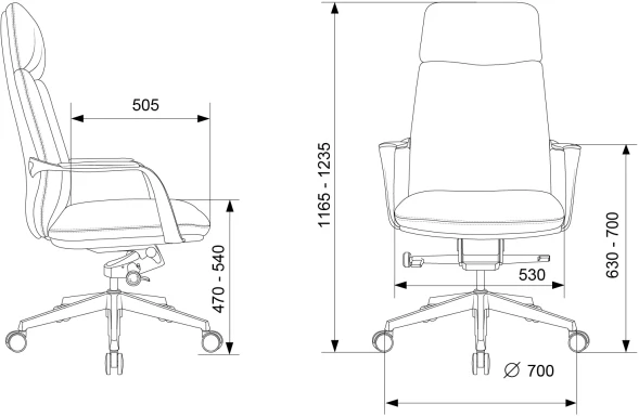 Кресло руководителя Бюрократ _Vega белый кожа с подголов. крестов. алюминий