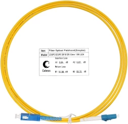 Патч-корд Cabeus FOP(S)-9-LC-SC-1,5M 1x9/125 OS2 LC-SC 1.5м LSZH желтый