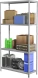 Стеллаж Практик MS Standart 200KD/100x40/4 пол.:4 разборная 2000x1000x400мм серый (S24099244402)