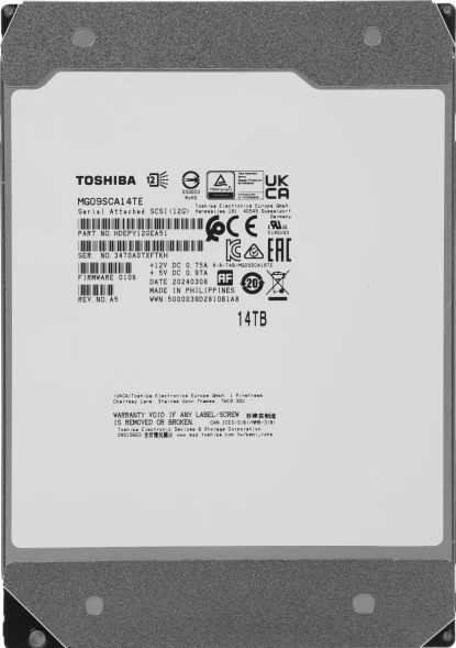 Жесткий диск Toshiba SAS 3.0 14TB MG09SCA14TE Server Enterprise Capacity (7200rpm) 512Mb 3.5&amp;quot; Bulk