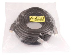 Кабель аудио-видео LAZSO WH-111 HDMI (m)/HDMI (m) 20м. позолоч.конт. черный (WH-111(20M))