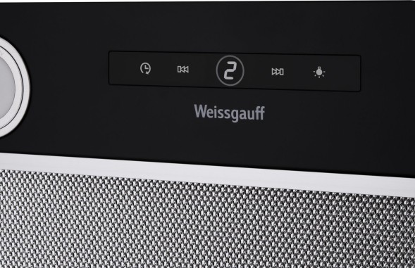 Вытяжка встраиваемая Weissgauff BOX 1200 BL черный управление: сенсорное (1 мотор)