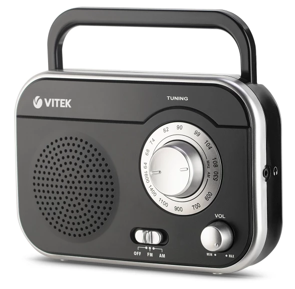 Радиоприемник настольный Vitek VT-3593 черный