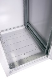 Шкаф коммутационный ЦМО (ШТК-Э-42.6.6-13АА) напольный 42U 600x600мм пер.дв.стекл металл 2 бок.пан. направл.под закл.гайки 710кг серый 515мм 77кг 180град. 1987мм IP20 сталь