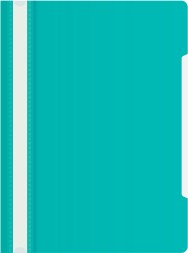 Папка-скоросшиватель Бюрократ -PS20TURG A4 прозрач.верх.лист пластик бирюзовый 0.12/0.16