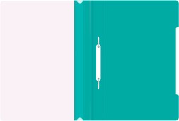 Папка-скоросшиватель Бюрократ -PS20TURG A4 прозрач.верх.лист пластик бирюзовый 0.12/0.16