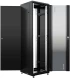 Шкаф коммутационный NTSS Премиум (NTSS-R42U6060GS-1BL) напольный 42U 600x600мм пер.дв.стекл металл 900кг черный 510мм 86кг 1987мм 20 металл