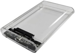 Внешний корпус для HDD/SSD AgeStar 3UB2P6C SATA III USB3.0 пластик прозрачный 2.5&amp;quot;