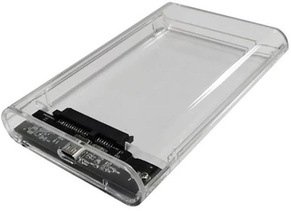 Внешний корпус для HDD/SSD AgeStar 3UB2P6C SATA III USB3.0 пластик прозрачный 2.5&amp;quot;