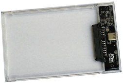 Внешний корпус для HDD/SSD AgeStar 3UB2P6C SATA III USB3.0 пластик прозрачный 2.5&amp;quot;