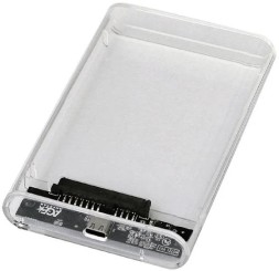 Внешний корпус для HDD/SSD AgeStar 3UB2P6C SATA III USB3.0 пластик прозрачный 2.5&amp;quot;