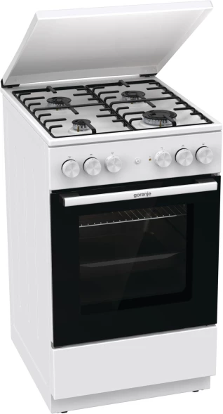 Плита Комбинированная Gorenje GK5A22WH белый (металлическая крышка) реш.сталь