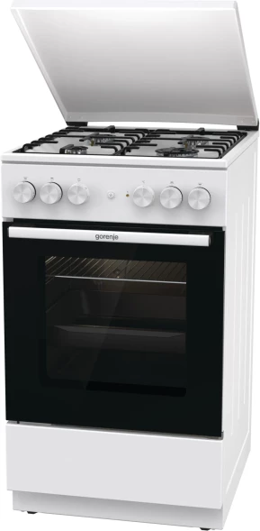 Плита Комбинированная Gorenje GK5A22WH белый (металлическая крышка) реш.сталь
