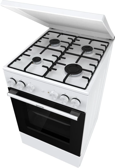Плита Комбинированная Gorenje GK5A22WH белый (металлическая крышка) реш.сталь