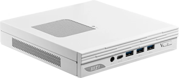 Неттоп MSI Pro DP10 12M-221RU i5 1235U (1.3) 16Gb SSD512Gb Iris Xe Windows 11 Pro 2.5xGbitEth WiFi BT 120W белый (9S6-B0A622-221)
