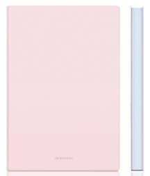 Блокнот Deli EN140LPINK A5 210х143мм искусст. кожа 96л линейка мягкая обложка розовый