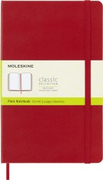 Блокнот Moleskine CLASSIC QP062R Large 130х210мм 240стр. нелинованный твердая обложка красный