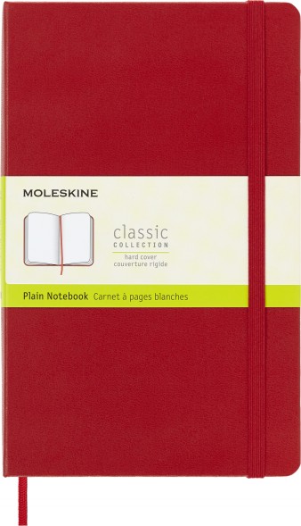 Блокнот Moleskine CLASSIC QP062R Large 130х210мм 240стр. нелинованный твердая обложка красный