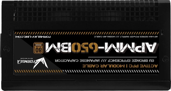 Блок питания Formula ATX 650W AP-650MB (20+4pin) APFC 140mm fan 6xSATA Cab Manag RTL