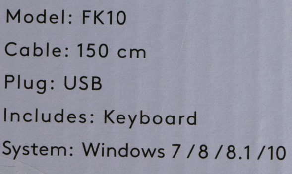 Клавиатура A4Tech Fstyler FK10 черный/синий USB