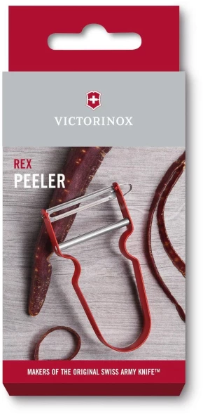 Овощечистка для овощей и фруктов Victorinox Rex красный упак.:европодвес (6.0900.1)