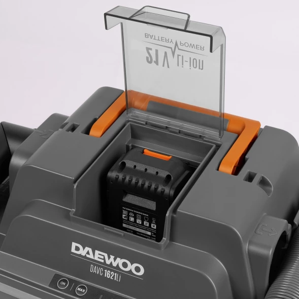 Строительный пылесос Daewoo DAVC 1621Li SET 200Вт (уборка: сухая/сбор воды/выдув) оранжевый