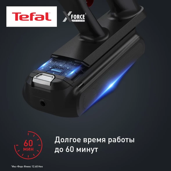 Пылесос Tefal X-Force Flex TY9L42WO 380Вт серый/зеленый